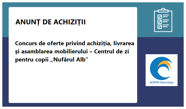A.O. Asociația părinților persoanelor cu dizabilități ”Eternitate”