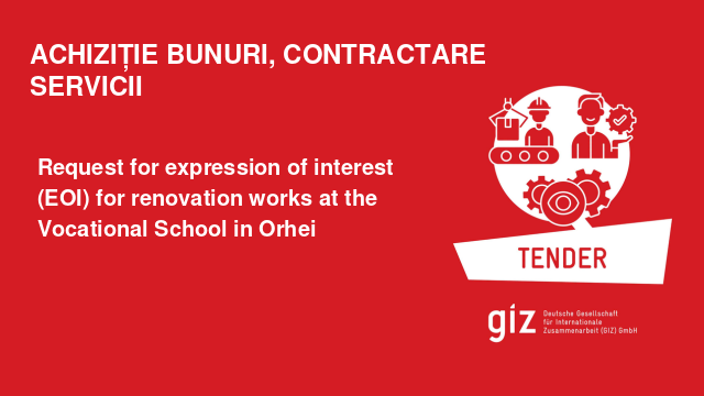 Request for expression of interest (EOI) for renovation works at the Vocational School in Orhei