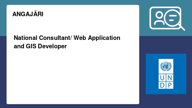 National Consultant/ Web Application and GIS Developer
