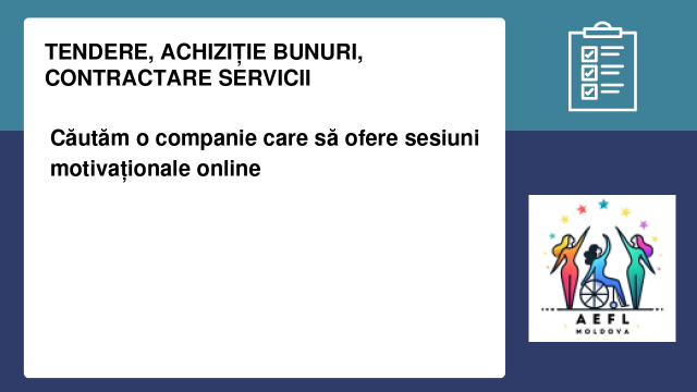 Căutăm o companie care să ofere sesiuni motivaționale online