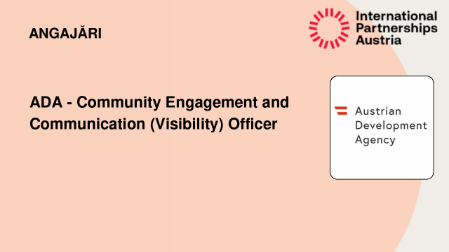 ADA - Community Engagement and Communication (Visibility) Officer