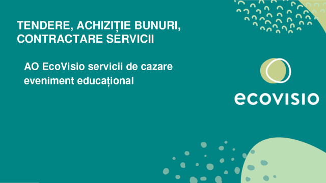 AO EcoVisio servicii de cazare eveniment educațional
